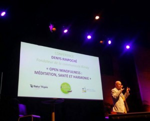 Denys Rinpoché lors de la Conférence Open Mindfulness : Méditation, santé et harmonie